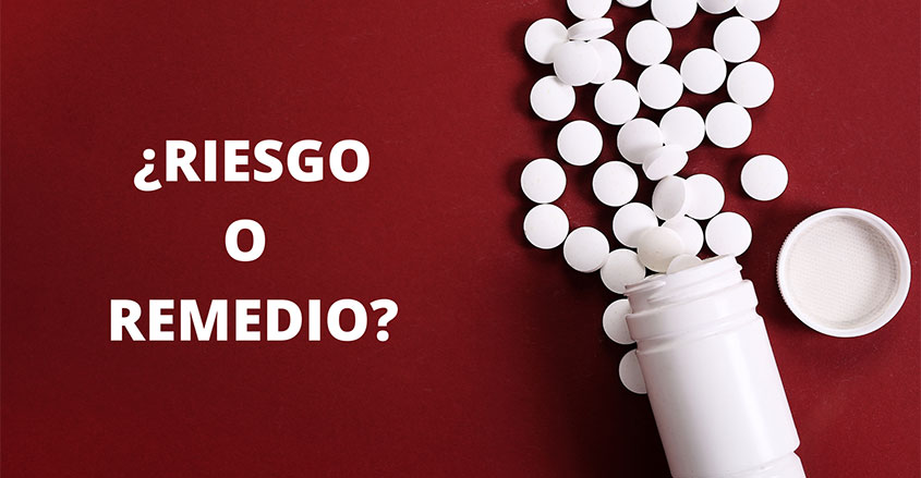 Imagen aspirinas riesgo o remedio