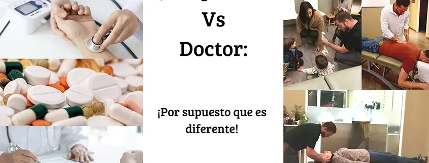 Quiropráctico vs doctor imagenes para diferenciar